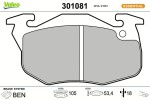 VALEO Piduriklotsi komplekt,  ketaspidur ESSENTIAL 301081