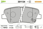 VALEO Piduriklotsi komplekt,  ketaspidur ESSENTIAL 301134