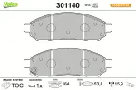 VALEO Piduriklotsi komplekt,  ketaspidur ESSENTIAL 301140