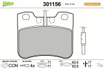 VALEO Piduriklotsi komplekt,  ketaspidur ESSENTIAL 301156