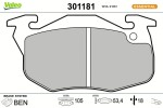 VALEO Piduriklotsi komplekt,  ketaspidur ESSENTIAL 301181