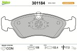 VALEO Piduriklotsi komplekt,  ketaspidur ESSENTIAL 301184