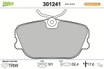 VALEO Piduriklotsi komplekt,  ketaspidur ESSENTIAL 301241