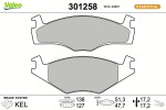 VALEO Piduriklotsi komplekt,  ketaspidur ESSENTIAL 301258