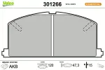 VALEO Piduriklotsi komplekt,  ketaspidur ESSENTIAL 301266