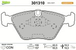 VALEO Piduriklotsi komplekt,  ketaspidur ESSENTIAL 301310