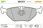 VALEO Piduriklotsi komplekt,  ketaspidur ESSENTIAL 301311