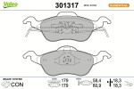VALEO Piduriklotsi komplekt,  ketaspidur ESSENTIAL 301317