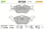 VALEO Piduriklotsi komplekt,  ketaspidur ESSENTIAL 301322