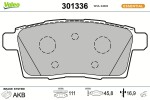 VALEO Piduriklotsi komplekt,  ketaspidur ESSENTIAL 301336