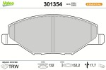 VALEO Piduriklotsi komplekt,  ketaspidur ESSENTIAL 301354