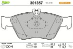 VALEO Piduriklotsi komplekt,  ketaspidur ESSENTIAL 301357