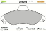 VALEO Piduriklotsi komplekt,  ketaspidur ESSENTIAL 301399