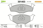 VALEO Piduriklotsi komplekt,  ketaspidur ESSENTIAL 301403