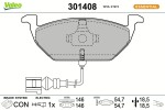 VALEO Piduriklotsi komplekt,  ketaspidur ESSENTIAL 301408