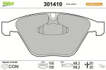 VALEO Piduriklotsi komplekt,  ketaspidur ESSENTIAL 301410