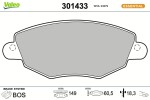 VALEO Piduriklotsi komplekt,  ketaspidur ESSENTIAL 301433
