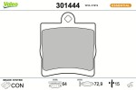 VALEO Piduriklotsi komplekt, ketaspidur FIRST 301444