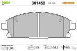 VALEO Piduriklotsi komplekt,  ketaspidur ESSENTIAL 301452