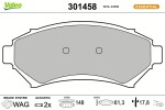 VALEO Piduriklotsi komplekt,  ketaspidur ESSENTIAL 301458