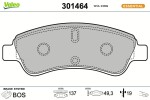 VALEO  Piduriklotsi komplekt,ketaspidur FIRST 301464
