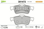 VALEO Piduriklotsi komplekt,  ketaspidur ESSENTIAL 301472