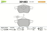 VALEO Piduriklotsi komplekt,  ketaspidur ESSENTIAL 301483