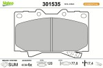 VALEO Piduriklotsi komplekt,  ketaspidur ESSENTIAL 301535