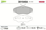 VALEO Piduriklotsi komplekt,  ketaspidur EXPERT 301545A