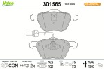VALEO Piduriklotsi komplekt,  ketaspidur ESSENTIAL 301565