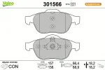 VALEO Piduriklotsi komplekt,  ketaspidur ESSENTIAL 301566