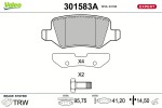 VALEO Piduriklotsi komplekt,  ketaspidur EXPERT 301583A