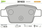 VALEO Piduriklotsi komplekt, ketaspidur ESSENTIAL 301633
