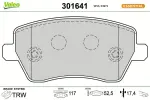 VALEO  Piduriklotsi komplekt,ketaspidur FIRST 301641