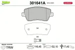 VALEO Piduriklotsi komplekt, ketaspidur EXPERT 301641A