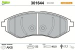 VALEO Piduriklotsi komplekt,  ketaspidur ESSENTIAL 301644