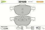 VALEO Piduriklotsi komplekt,  ketaspidur ESSENTIAL 301649