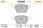 VALEO Piduriklotsi komplekt,  ketaspidur ESSENTIAL 301657