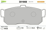 VALEO Piduriklotsi komplekt, ketaspidur FIRST 301668