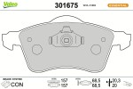 VALEO Piduriklotsi komplekt,  ketaspidur ESSENTIAL 301675