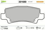 VALEO  Piduriklotsi komplekt,ketaspidur FIRST 301680