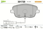 VALEO Piduriklotsi komplekt,  ketaspidur ESSENTIAL 301720