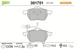 VALEO Piduriklotsi komplekt,  ketaspidur ESSENTIAL 301751