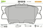 VALEO Piduriklotsi komplekt,  ketaspidur ESSENTIAL 301819