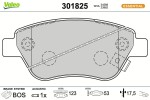 VALEO Piduriklotsi komplekt, ketaspidur ESSENTIAL 301825