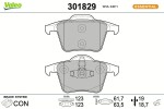 VALEO Piduriklotsi komplekt,  ketaspidur ESSENTIAL 301829