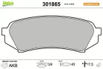 VALEO Piduriklotsi komplekt,  ketaspidur ESSENTIAL 301865