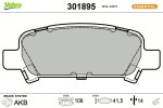 VALEO Piduriklotsi komplekt,  ketaspidur ESSENTIAL 301895