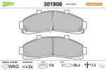 VALEO Piduriklotsi komplekt,  ketaspidur ESSENTIAL 301906