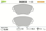 VALEO Piduriklotsi komplekt,  ketaspidur ESSENTIAL 302033